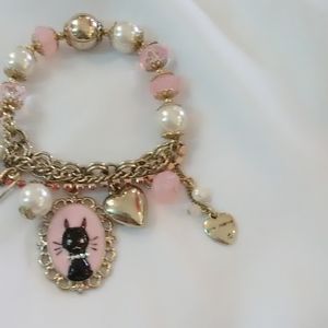 Betsey Johnson cat bracelet